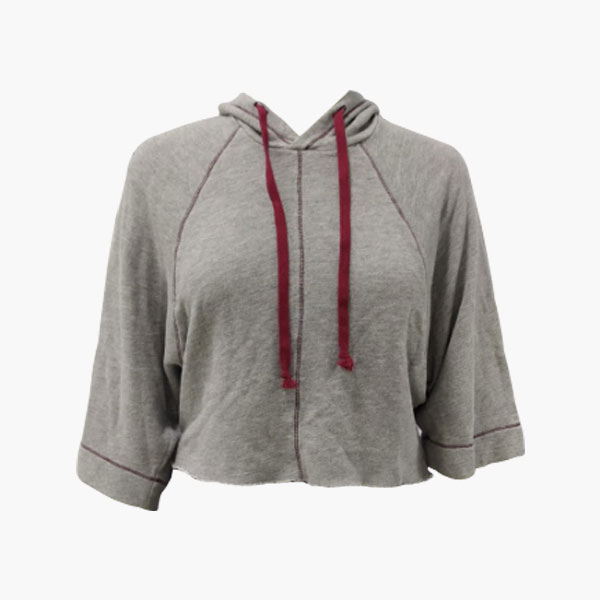 Ladies Crop Top Hoodie Fleece