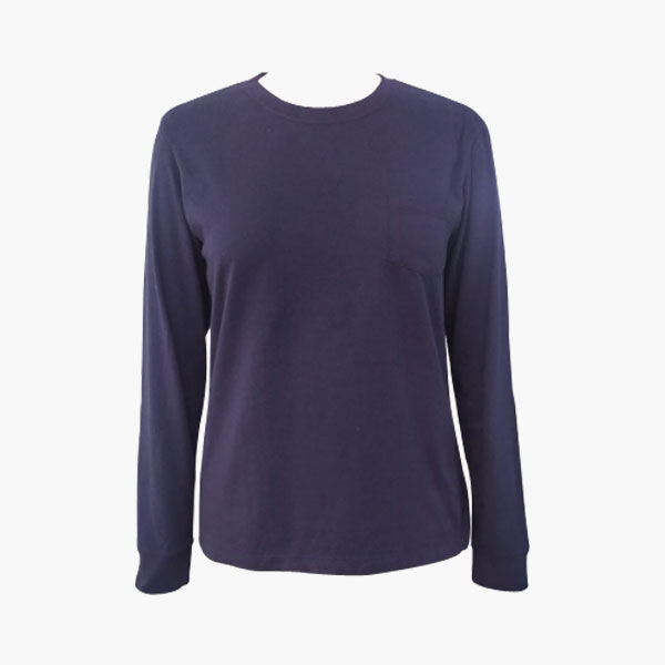 Ladies LS garment dyed dd