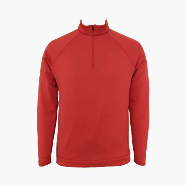Men's High Neck LS Zipper Tee