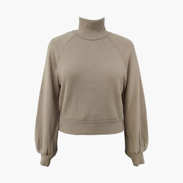 Women's High Neck Crop Top